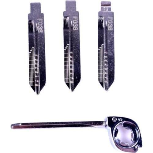 5pcs Engraved Line Key for Ford FO38 2 in 1 LiShi scale shearing teeth blank car key NO.19