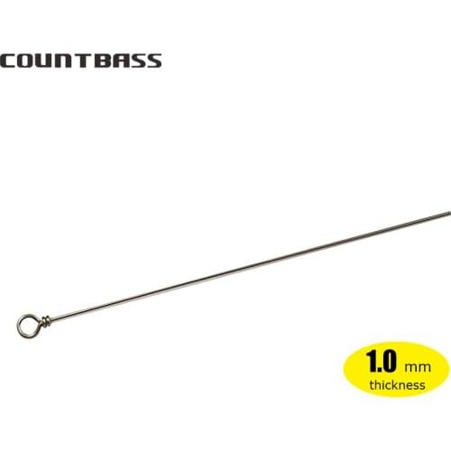 50pcs 1.0mm Thickness Staianless Steel Wire Form in Length of 200mm, DIY Spinner baits, Fishing Lure Accessories, Tackle Craft