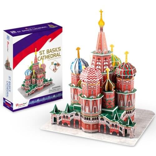 92pcs Miniature Dollhouse Kit Diy Assemble Model Basil Cathedral Papercraft Doll House Furniture Toys For Children New Year Gift
