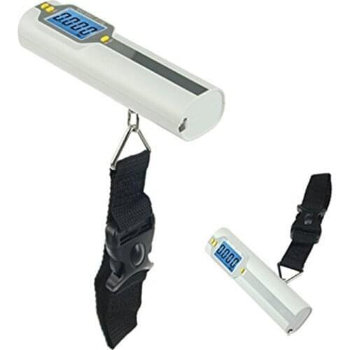 AJY 50KG Travel Electronic Weighing Scale Strap Luggage Scale with 1M Measuring Tape
