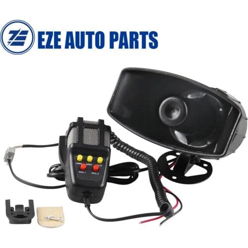 Car Alarm Police Fire Megaphone Siren Horn PA Speaker Best Quality MIC System Kit 5 Sound 100W 12V Hot Sale UNIVERSAL