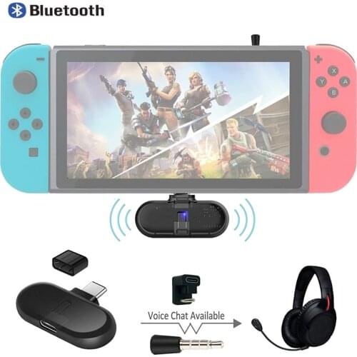 Route+ Bluetooth Wireless Audio Headphone Speaker Transmitter USB Type-C Adapter Transmitter and Transceiver for NS Switch