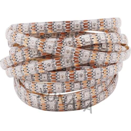 CX2802 Smart LED Pixel Strip 5050 1m 5m WS2801 IC Similar APA102 30/60 LED Waterproof DATA CLOCK Seperately LED Lights 1M 5M