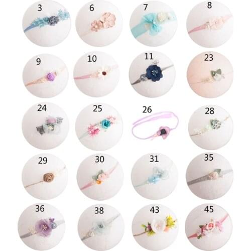 Baby Headband with Flower Girl Photo Shooting Newborn Photography Props Headwear