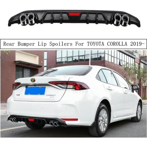 Rear Bumper Diffuser Lip Spoilers For TOYOTA COROLLA 2019 2020 2021 High Quality ABS PP Auto Accessories