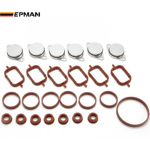 EPMAN 6 x 33MM Diesel Swirl Flap Blanks Repair Delete Kit Flaps Gasket For BMW Previous M57 TKYD811A