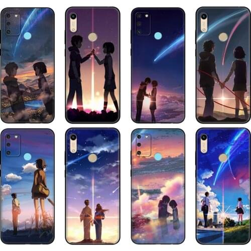 Black tpu Case For Honor 8a Prime 8s 9 10X Lite 9A 9C 9X Premium Pro 9S Case Cover Your Name