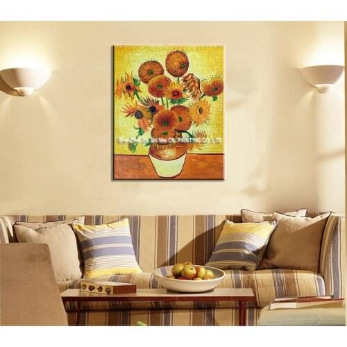 Imitation Canvas Oil Painting Van Gogh Wall Art Picture For Living Room Decor Hand Painted Coffee Shop Famous Oil Paintings