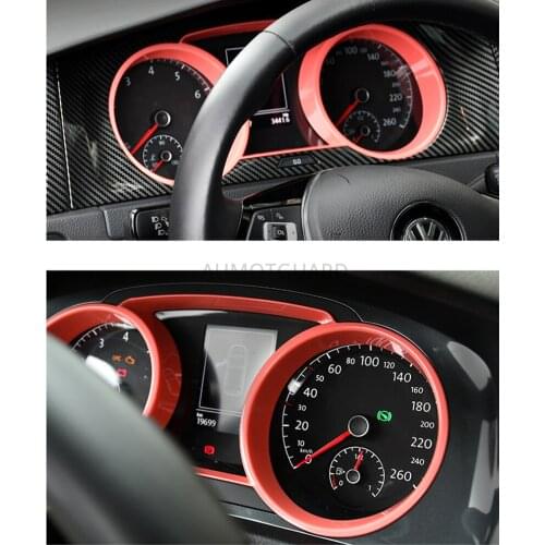 Car Interior Oil meter table Dashboard Speedometer Instrument Panel Cover Trim For VW Golf 7 MK7 7.5 GTI R GTD 2014-2018