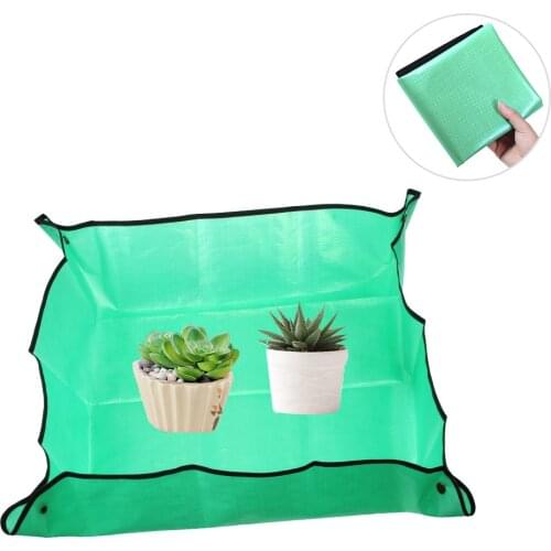 Transplanting Pot Anti Dirty Thicken Basin Cushion Foldable Garden Work Cloth Mix Soil Flower Land Mat Garden Grafting Pad