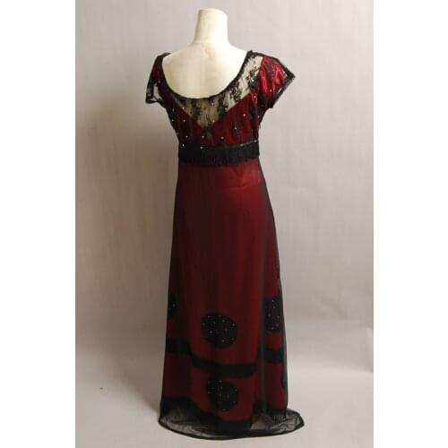 Titanic Rose Costume Evening Ball Gown Halloween Party Fancy Dress Jump Victorian Outfit Cosplay Costume Full Set