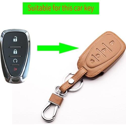 4 buttons leather car remote key case Keyboard cover For Chevrolet Malibu XL Trax Summer New Cruze 2016 2017 case starline a91
