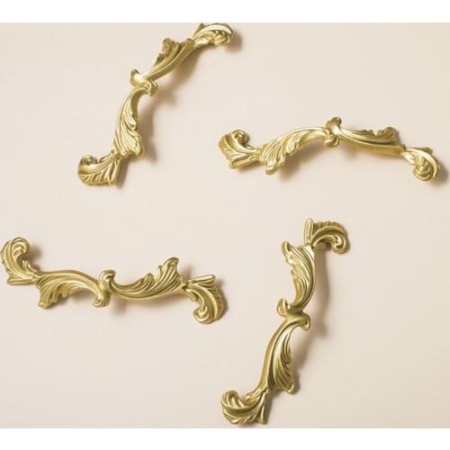 LKL American European Classical Brass Handle Drawer, Wardrobe, Cloakroom, Cabinet Door, Brass Handle