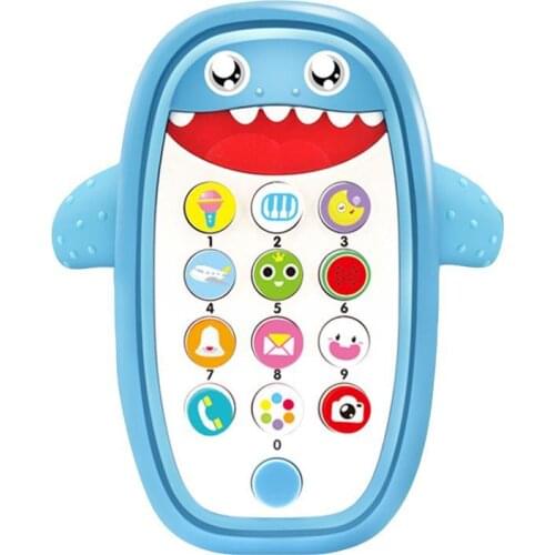 Cute Shark Music Phone LED Light Whack-A-Mole Educational Toddler Kids Toy