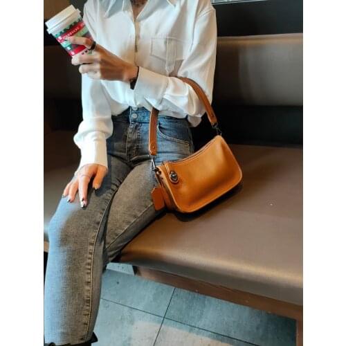 Fashion Baguette Bags for Women 2021 Designer Luxury Genuine Leather Shoulder Bag Female Underarm bags