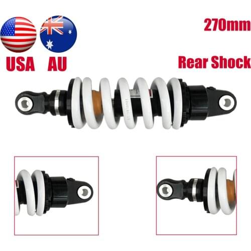 270mm Rear Shock White Spring Suspension Eliminator Absorber for Scooter Motorcycle