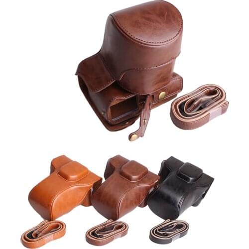 New PU Leather Camera Case For FujiFilm XT-30 Fuji XT30 Camera Bag Body Set With Strap Black Brown Coffee