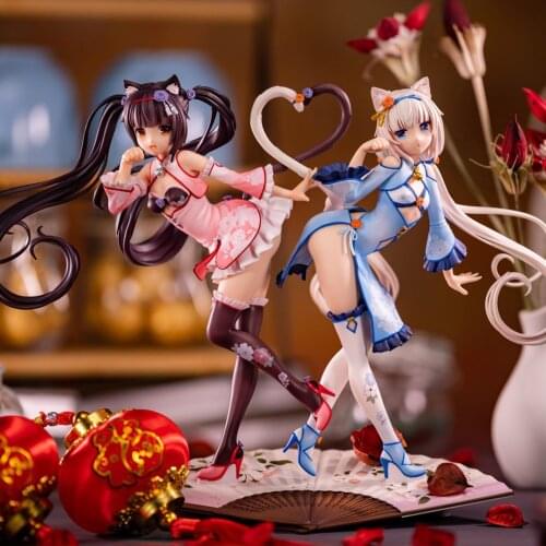 Native SkyTube Nekopara Soleil Opened! 2% Chocola & Vanilla DX Japanese Anime PVC Action Figure Toy Adult Collection Model Doll