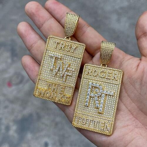 OTIY Dream Chaser Pendant Sterling Silver VVS D Color Mens Iced Out Mens Moissanite Hip Hop Pendant