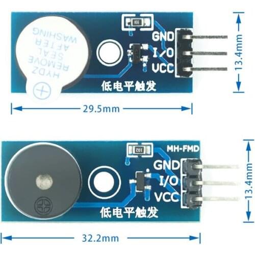 Passive Buzzer Module Alarm Sensor Beep Audion 9012 Drive 3.3-5V For Arduino Smart Car With DuPont line
