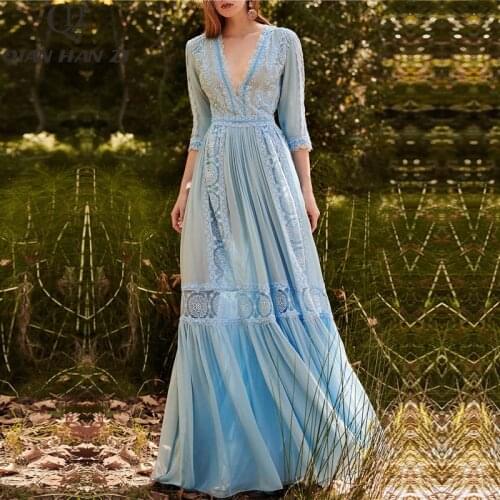 Womens Casual Dresses Qian Han Zi China