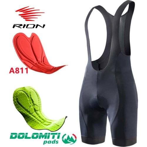RION High Quality Classic Bib Shorts Race Bicycle Culotte Ciclismo Bike Pants 5R Gel Pad Silicon Grippers at leg Bib Shorts