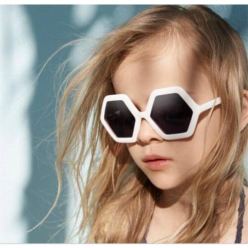 Boys Girls Children Sunglasses Anti-UV Sunscreen Geometric Shape Sunglasses Outing Outdoors Beach Travel Sunglasses