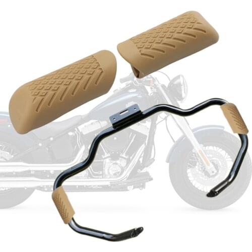 Universal Motorcycle Case Engine Guard Legs Protector Pads Crash Bar Slider Cover For Harley Touring Softail Road King Yamaha