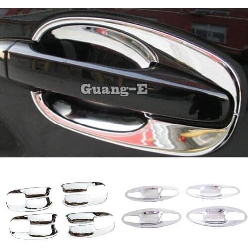 For Subaru Forester 2013 2014 2015 2016 2017 2018 Car Cover Protection Trim ABS Chrome External Bowl Stick Lamp Frame 8pcs
