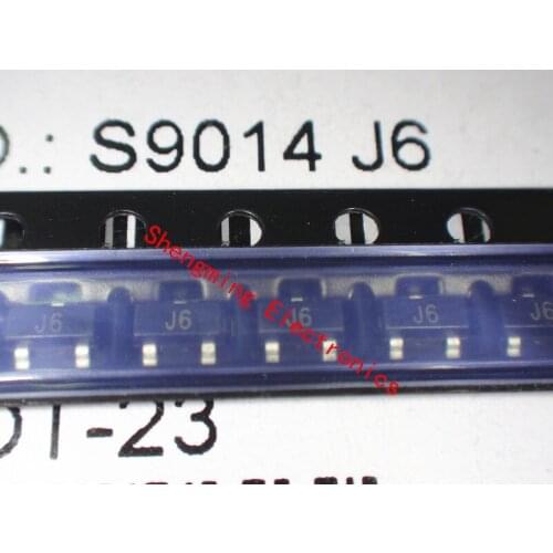 100PCS S9014 J6 SOT-23
