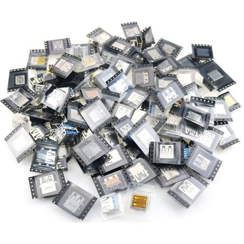 120models Hot sell USB 2.0 3.0 Female USB Connector Jack Charging Socket For Dell/HP/Asus/Acer/Lenovo/Samsung/Toshiba/...Laptop