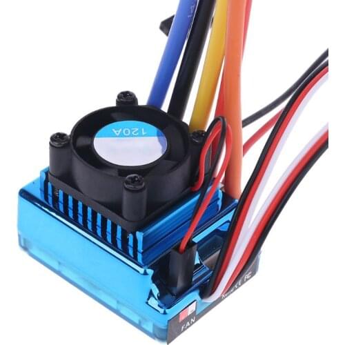 120A Waterproof Sensorless Brushless Speed Controller ESC for RC Car GXMB