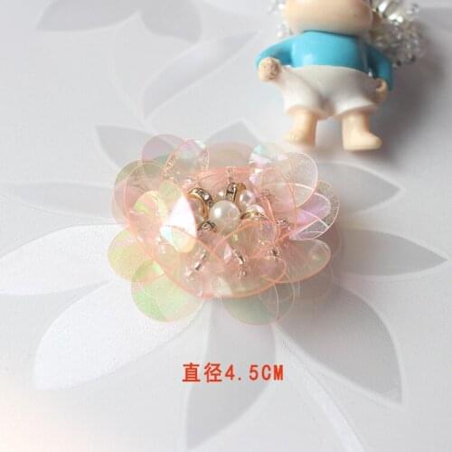 20pcs Large 4.5cm Manual Garment Beads Beautiful Stereoscopic Flowers DIY Clothing/bag/shoes Decorative Accessories