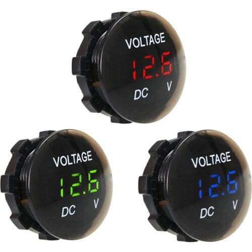 4-35v Automobile Motorcycle Refitting Voltmeter Digital Display LED Voltmeter Tester Display Meter