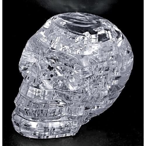 49 pieces NEW 3D Crystal Puzzle DIY Jigsaw Assembly Model Gift Toy Skull Skeleton 3d Puzzles For Adults Children Educational Toy