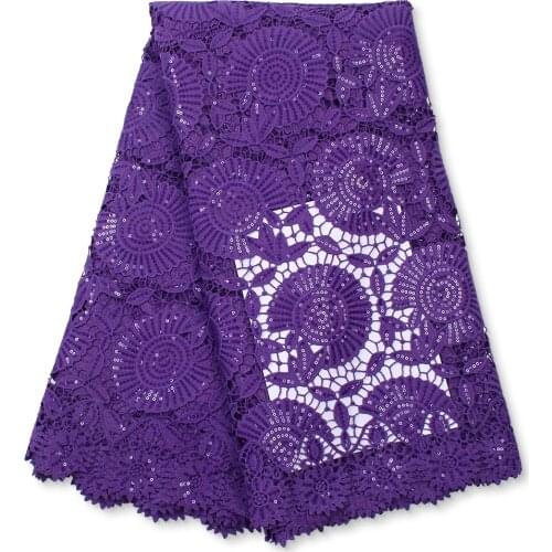 African Cotton Lace Fabric 2021 High Quality Lace Swiss Voile Lace Fabric With Sequins Nigerian Dry Lace Fabrics Sewing 4191B