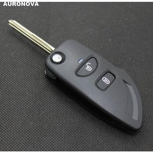 AURONOVA New Upgrade Folding Key Shell for Hyundai Elantra 2 Buttons Remote Car Key Case