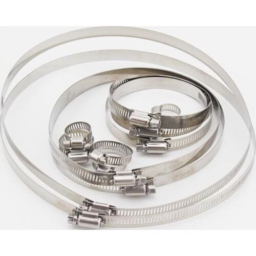 Free Shipping Adjustable 155-178mm 175-197mm 194-216mm Stainless steel Water Pipe Air Tube Clamp Vacuum Hose Spring Band