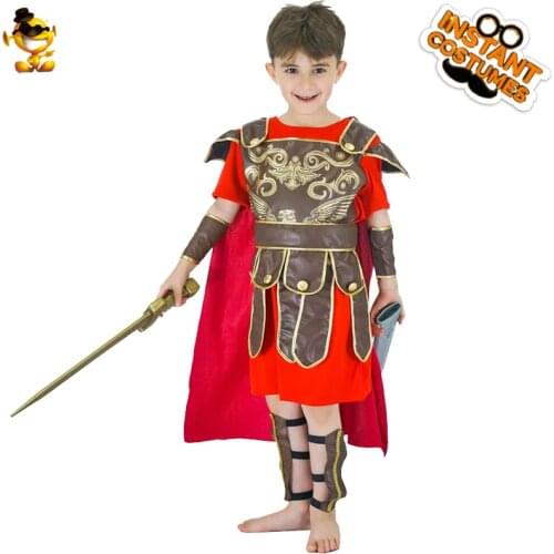 DSPLAY Cosplay Ancient Clothing Original New Style Fashion Rome Warrior costume Halloween Party Handsome Boys Suit