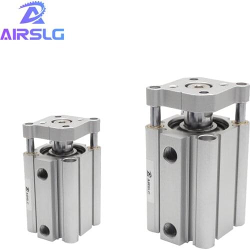 Double Acting guide rod compact air pneumatic cylinder Built-in Magnet CDQMB 20 25 32 bore 20 25 32mm stroke 5-100mm CQMB20 25