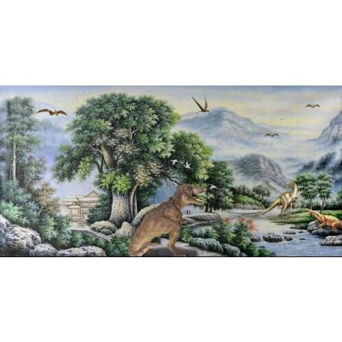 Custom photo mural 3d wallpaper Retro Dinosaur Age Forest home decor living room 3d wall murals wallpaper for walls 3 d