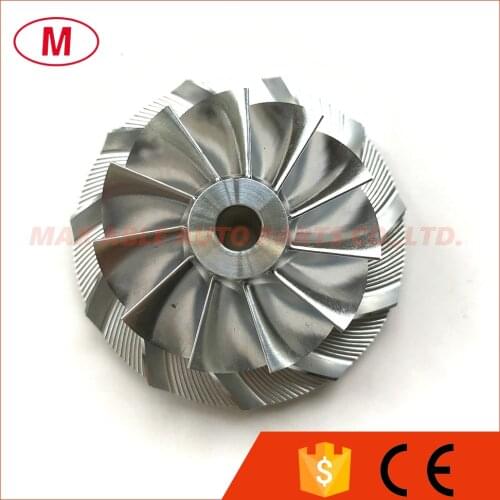 GT28 39.55/56.03mm 11+0 blades Turbo Billet compressor wheel/Aluminum 2618/Milling wheel for Turbocharger Cartridge/CHRA/Core
