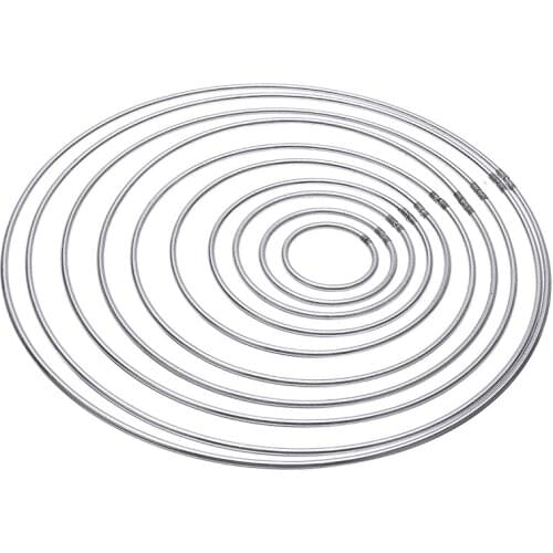 10Pcs Dream Catcher Rings Round Metal Dreamcatcher Hoops DIY Craft Jewelry Wedding Wind Chime DreamCatcher Hanging Decoration