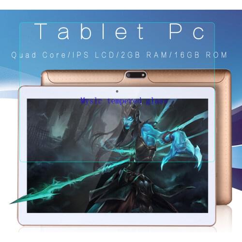 Myslc Tempered Glass Screen Protector Film Guard for BDF 3G Call Android 6.0 Quad Core IPS pc Tablet WiFi tablet