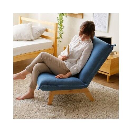 Floor Foldable Relax Sofa Recliner Chair Folding Chaise Living Room Furniture Modern Reclining Leisure Chair Fabric Upholstery