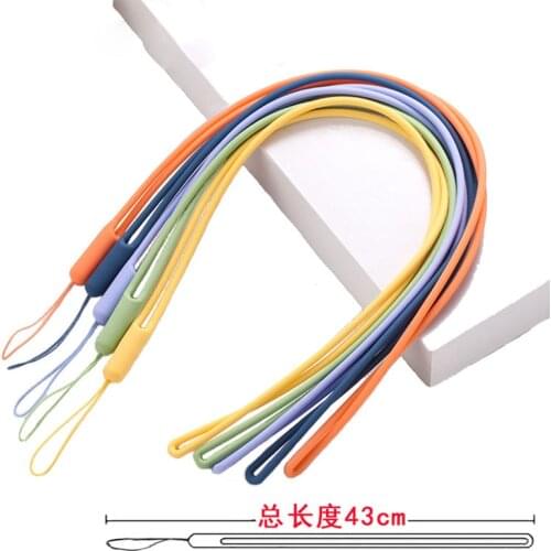 Silicone Neck Long Lanyard Strap For iPhone Samsung Xiaomi Huawei Camera Cell Phone Keys Keycord ID Card Badge Holder Landyard