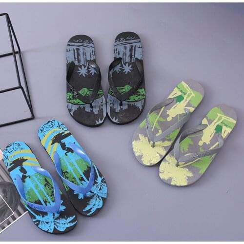 New Men Summer Flip Flop Shoes Sandals Male Slipper Indoor Or Outdoor Beach Flip Flops Men Fashion Home Non-slip Breathable