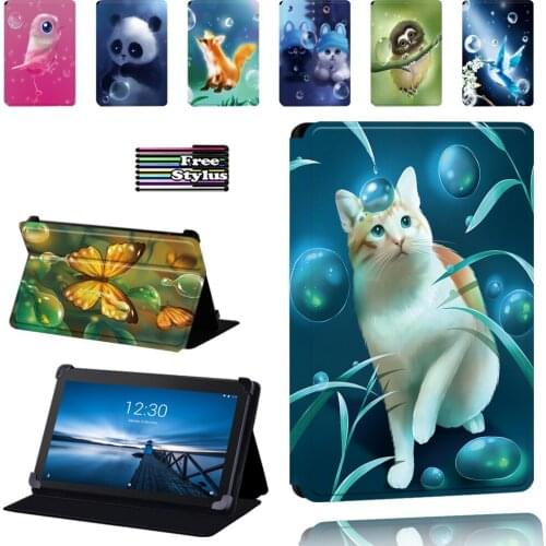 For Lenovo Tab E7 / E8 / E10 PU Leather Tablet Foldable High Quality Case Cover - Animal Pattern Case