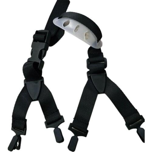 Universal Hard Hat Chin Strap With Protective Buckle Chin Cup Safety Helmet Chinstrap Safety Protection Work Wear Black