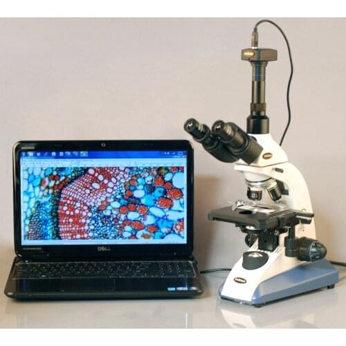 Doctor Veterinary Biological Microscope--AmScope Supplies 40X-1600X Doctor Veterinary Trinocular Biological Compound Microscope